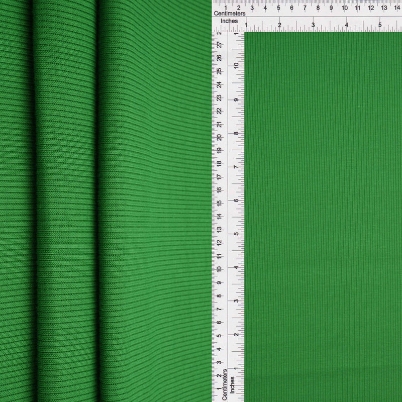 Rib Solid Stretch Knit Fabric