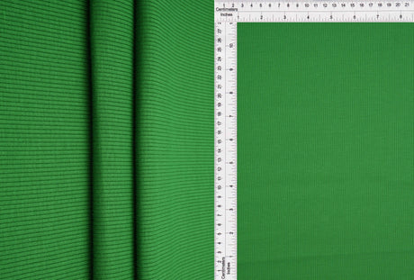 Rib Solid Stretch Knit Fabric