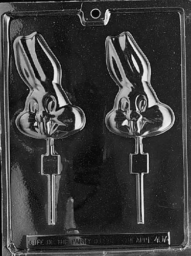 Big Tooth Bunny Lolly Chocolate Mold - LPE407