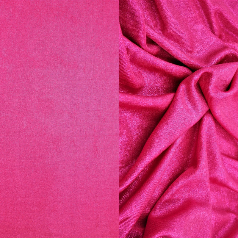 1 Yard Slinky 1x1 Rib Knit Fabric with Foil Finish 240 GSM, 52'' Wide Polyester Spandex Blend