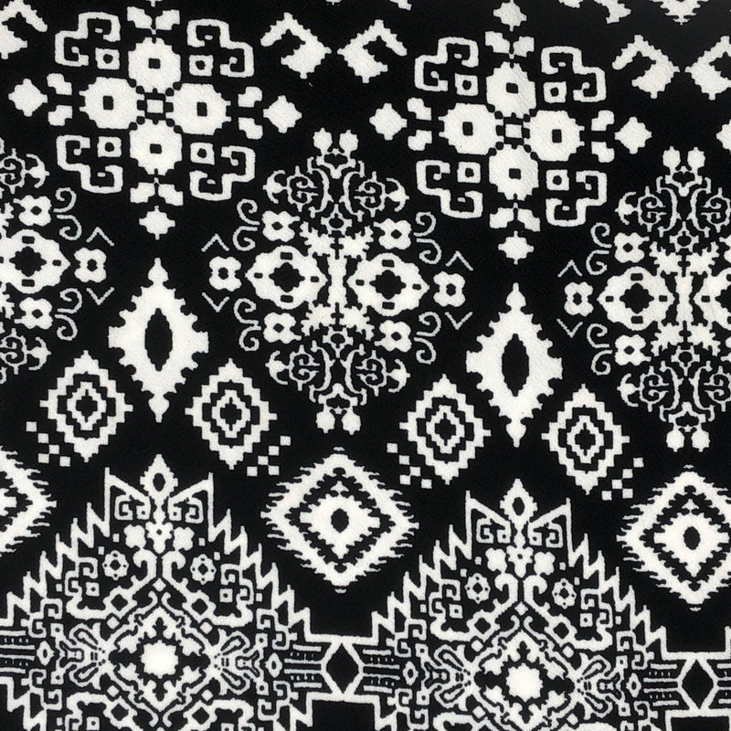 1 Yard Li 
verpool Knit Geometric Print Fabric Stylish, Stretchy, and Versatile 60 Inches Wide