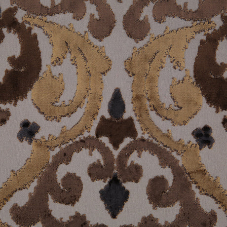 Earth Swirls Cut Polyester Blended Velvet