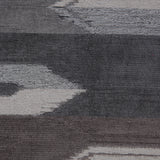 Smoke Geometric Cut Polyester Blended Velvet
