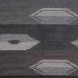 Smoke Geometric Cut Polyester Blended Velvet