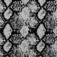 Jet Black Python Polyester-Rayon Velvet