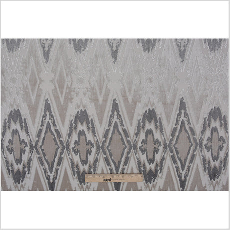 Pearl Laser Cut Geometric Velvet