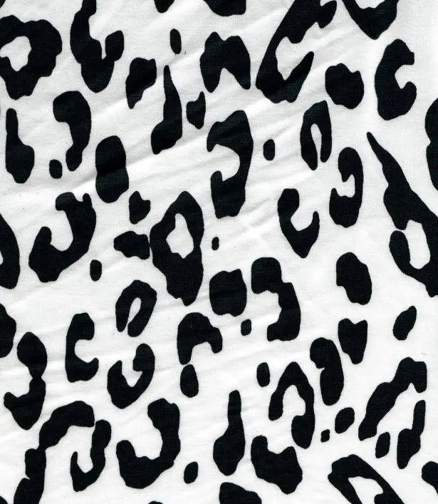 1 Yard Leopard Print Fabric DTY Brushed Knit Soft Stretch Material 58/60" Wide
