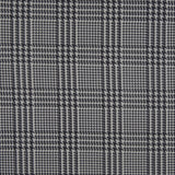 Spanish Charcoal Houndstooth Poly-Cotton Woven