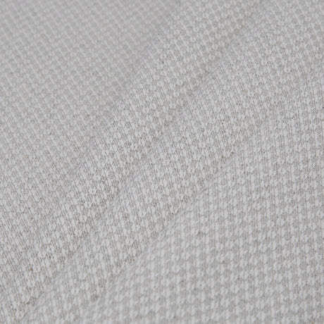 Spanish Light Gray Raised Checks Polyester Blended Woven