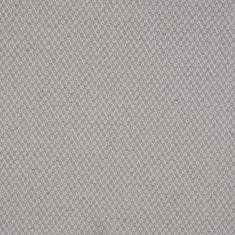 Spanish Light Gray Raised Checks Polyester Blended Woven