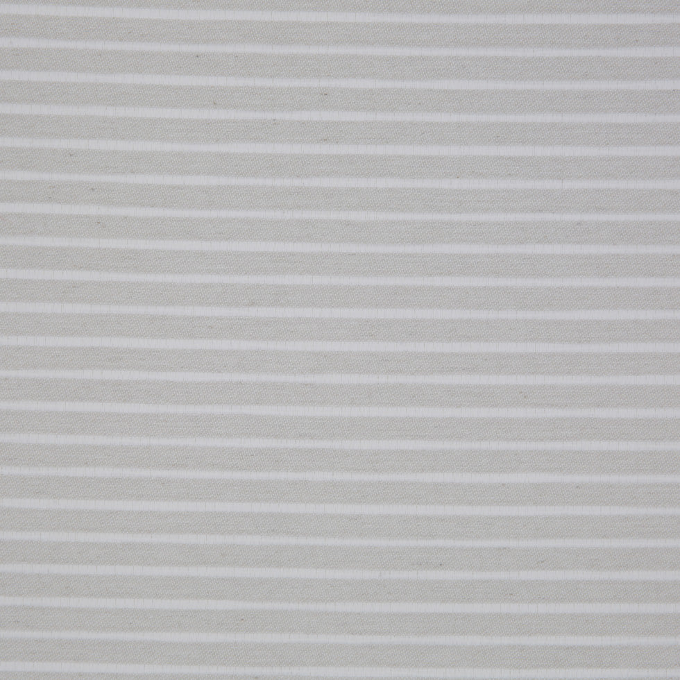Spanish Light Natural Striped Polyester Blended Woven