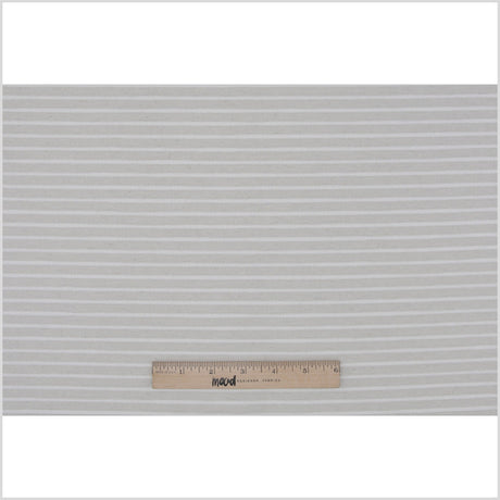 Spanish Light Natural Striped Polyester Blended Woven