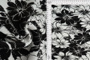 1 yarda de tela de punto Bodre interlock plisada con estampado floral 150 GSM, 58/59'' de ancho 100% poliéster