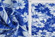 Pleated Flower Print Knit Fabric