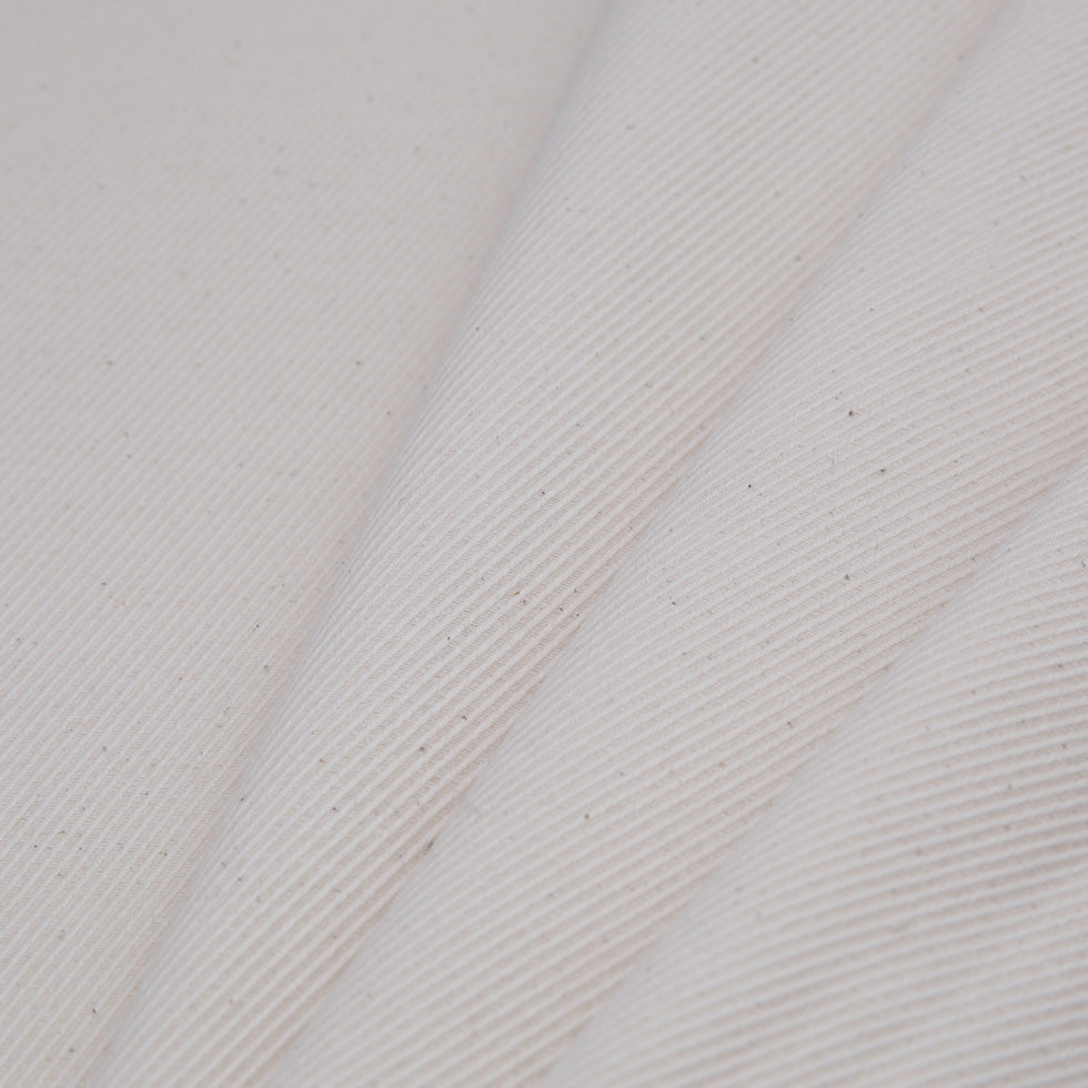 Spanish Natural Raised Polyester Blended Twill