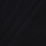 Spanish Black Textured Polyester Blended Woven