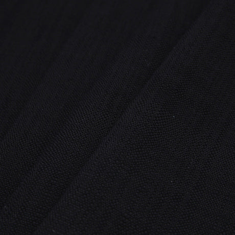 Spanish Black Textured Polyester Blended Woven
