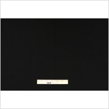 Spanish Black Textured Polyester Blended Woven