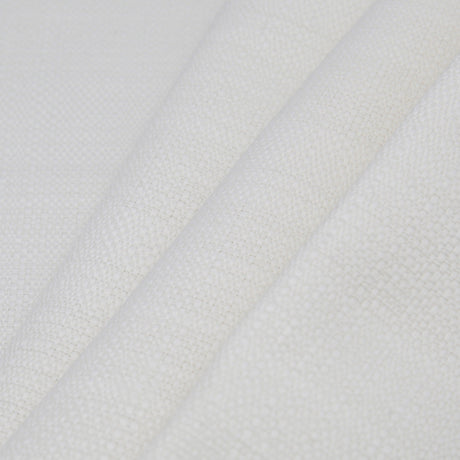Spanish White Textured Polyester Blended Woven