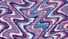 Pleated Geometric Wave Interlock Knit Fabric
