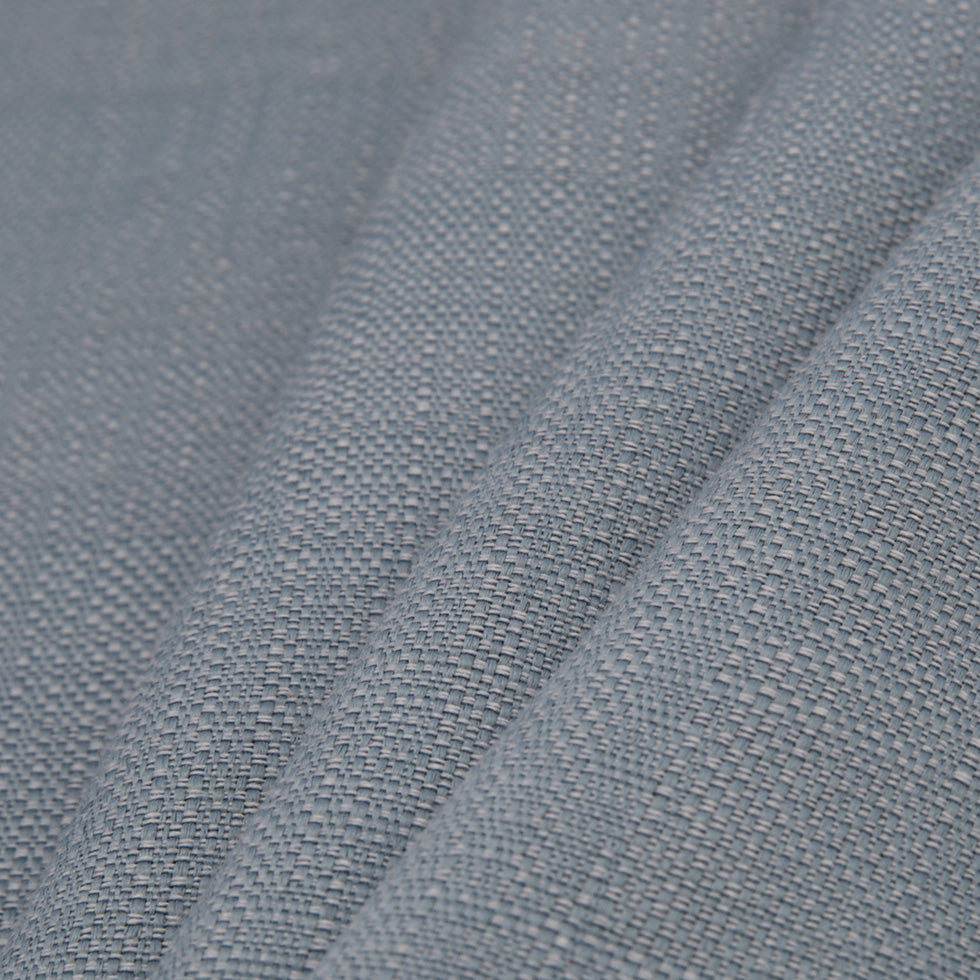 Spanish Blue Textured Polyester Blended Woven