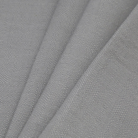 Spanish Light Gray Textured Polyester Blended Woven