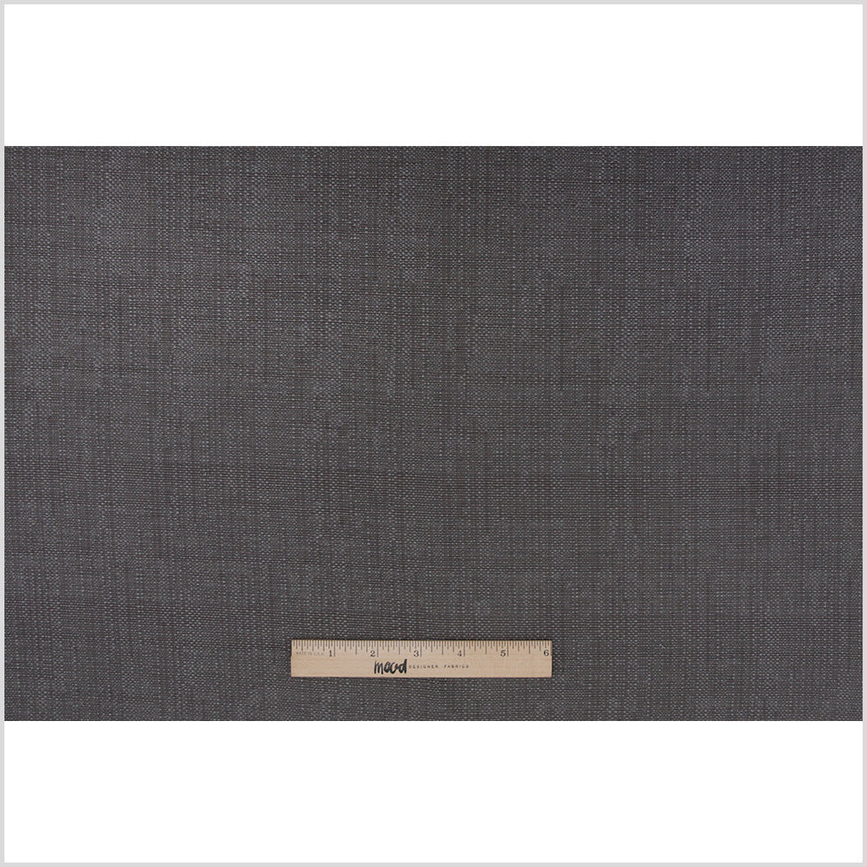Spanish Charcoal Textured Polyester Blended Woven