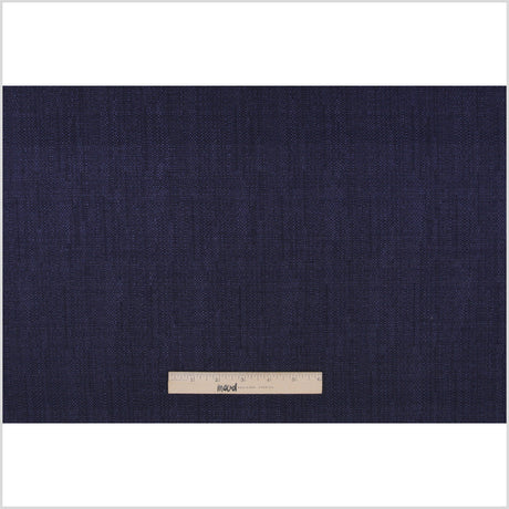 Spanish Navy Textured Polyester Blended Woven