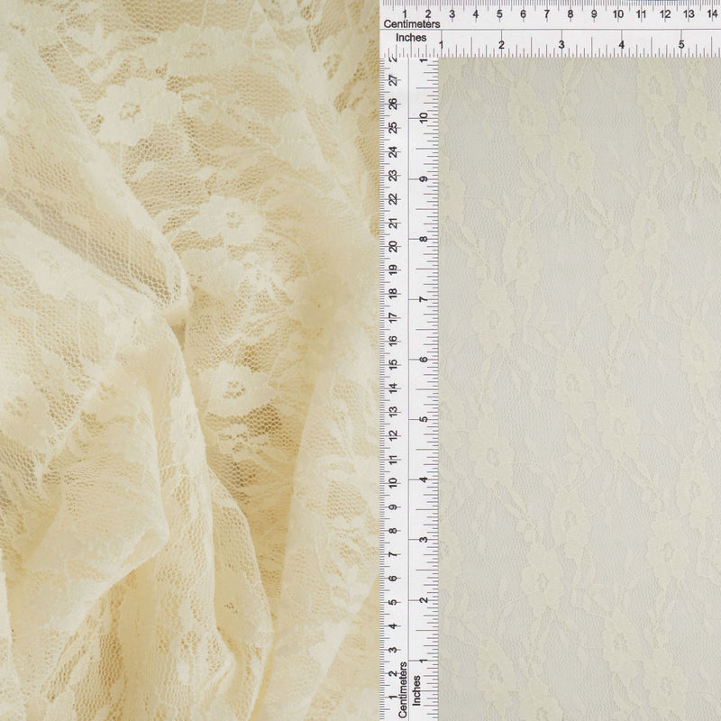 Floral Stretch Lace Fabric
