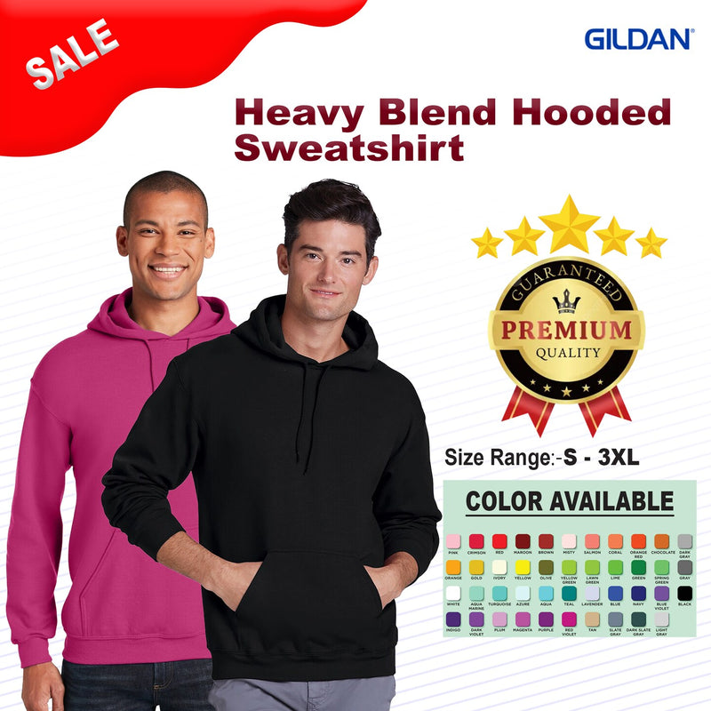 Gildan® Heavy Blend Long Sleeve Hooded Sweatshirt