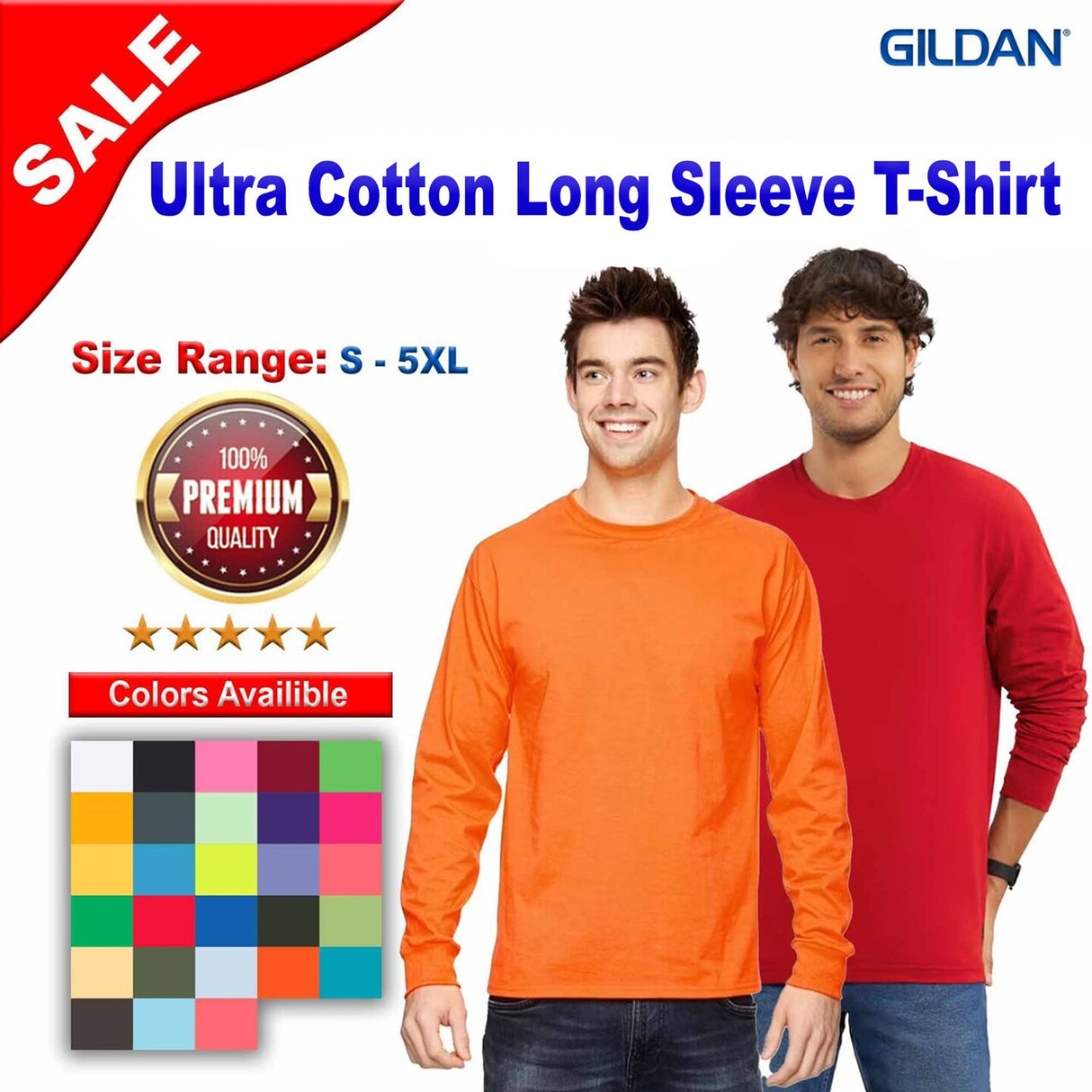 Gildan® Ultra Cotton Long Sleeve T-Shirt