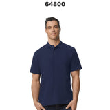 Gildan® Softstyle Adult Pique Polo Short Sleeve Crew-Neck T-Shirt