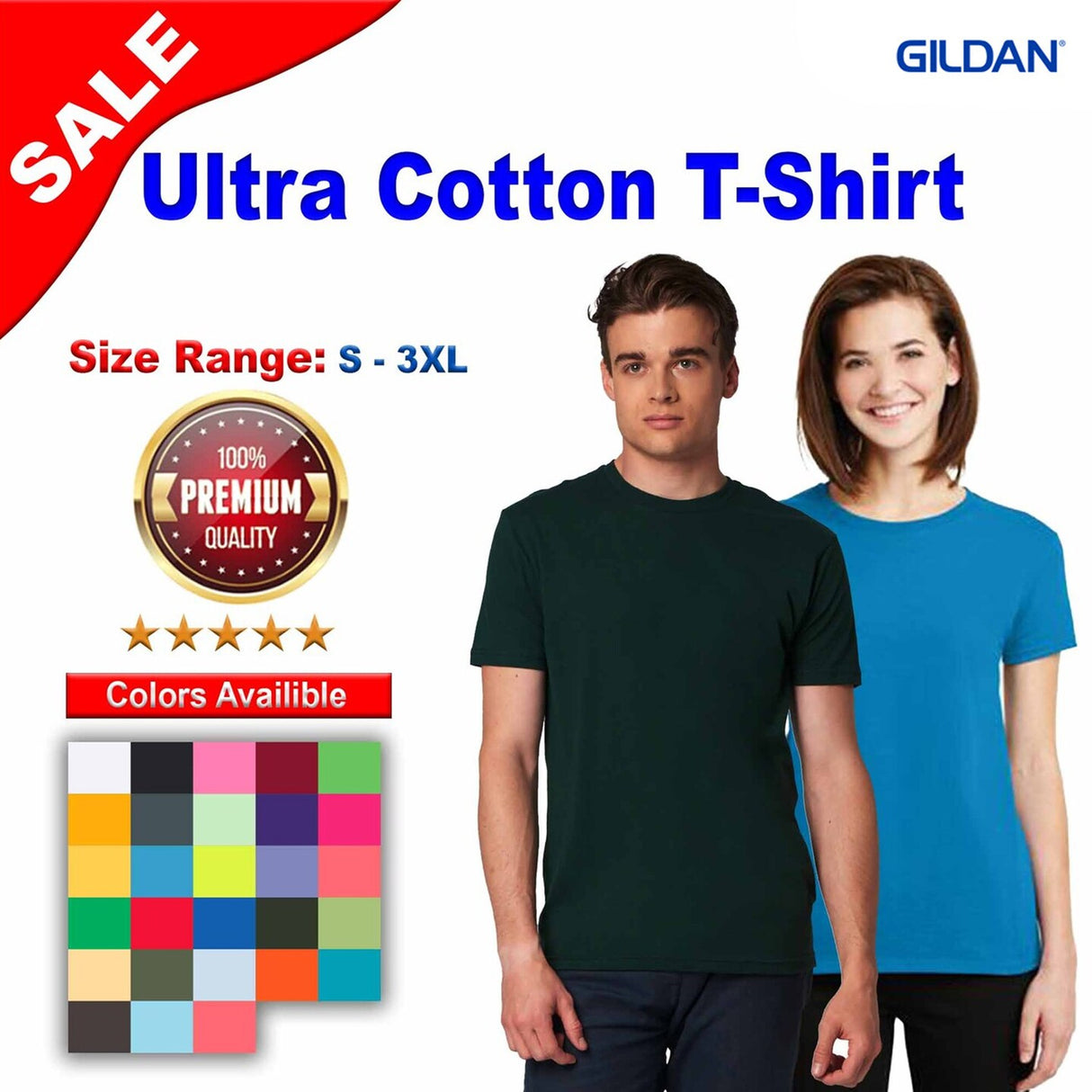 Gildan® Ultra Cotton Short Sleeve Crewneck T-Shirt