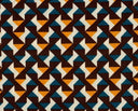 1 yarda de tela de punto doble con estampado geométrico, 96% poliéster, 4% spandex, ancho 58/60"