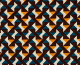 1 Yard 96% Polyester 4% Spandex Double Knit Geo Print Fabric 58/60" Width