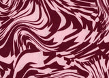1 Yard DTY Abstract Print Fabric 58/60 Inch Wide Medium Weight Stretch Polyester Knit