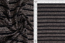 1 Yard Velvet Slinky Lurex Stripe Knit Fabric 200 GSM, 56/58'' Wide Nylon Metallic Spandex Blend Back/Rose Gold
