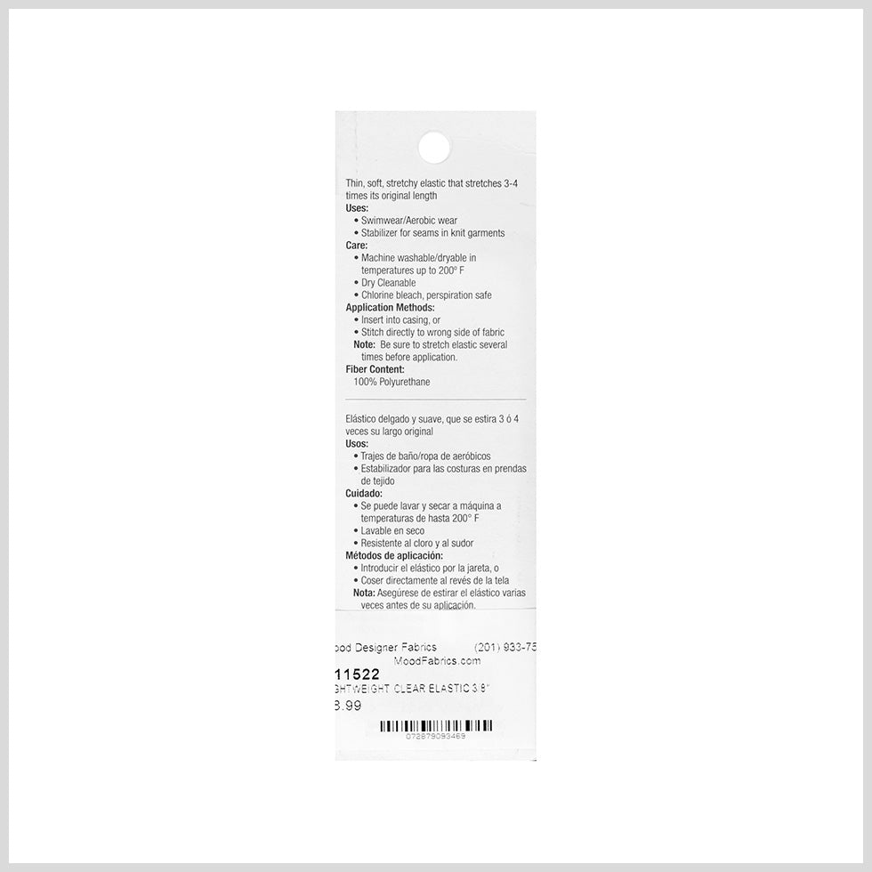 Dritz 3/8" Lightweight Clear Elastic