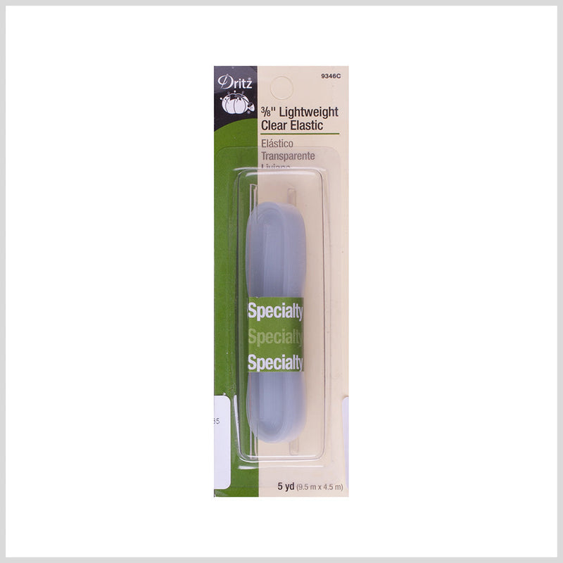 Dritz 3/8" Lightweight Clear Elastic
