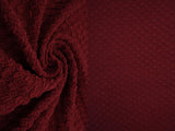 1 Yard Textured Cauliflower Jacquard Knit Fabric 59/60 Inch Wide Ultra Plush Heavyweight Material for Cozy Loungewear & Upholstery
