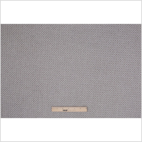 Chrome Novelty Basketweave Upholstery Fabric