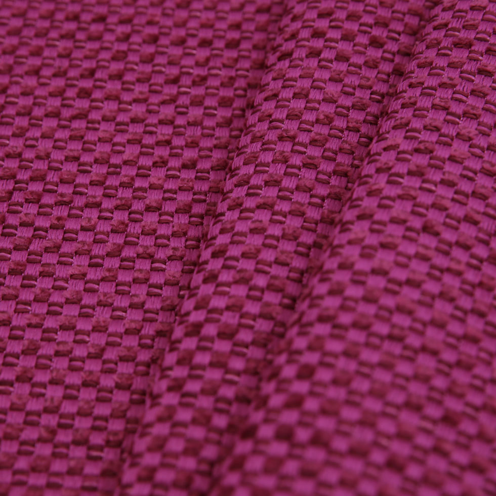 Magenta Novelty Basketweave Upholstery Fabric
