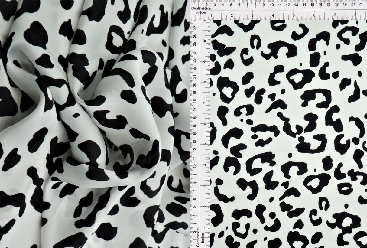 Satin Animal Print Woven Fabric