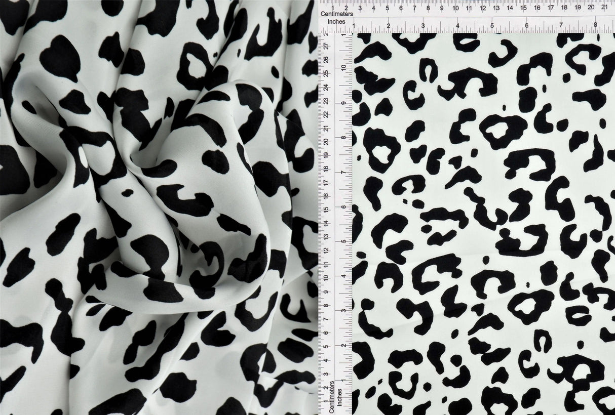 1 Yard Satin Animal Print Fabric, 58/60? Wide 100% Polyester