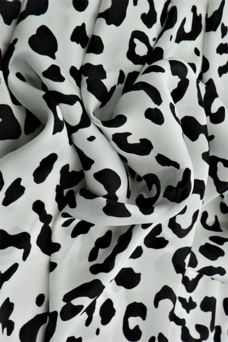 1 Yard Satin Animal Print Fabric, 58/60? Wide 100% Polyester