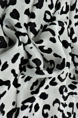 Satin Animal Print Woven Fabric