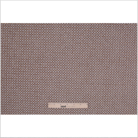 Brown Novelty Basketweave Upholstery Fabric