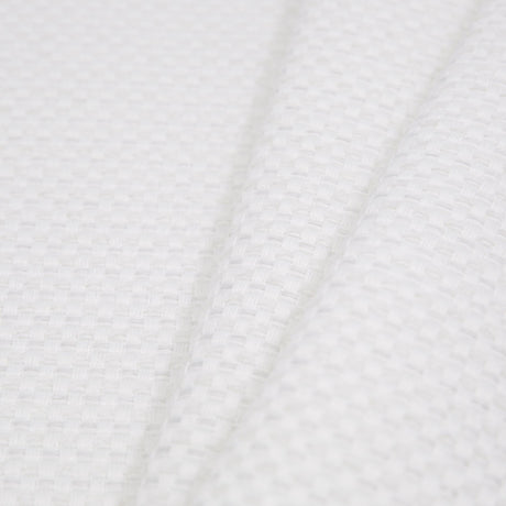 Ice White Novelty Basketweave Upholstery Fabric