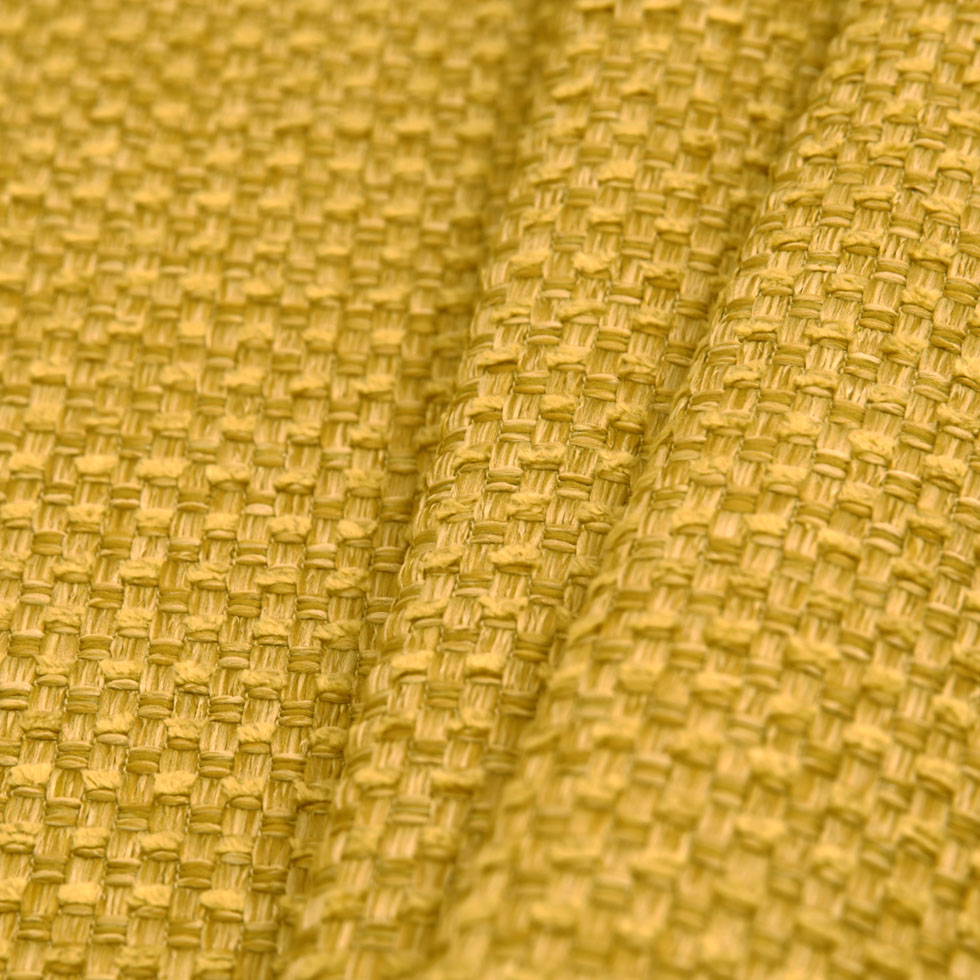 Citron Novelty Basketweave Upholstery Fabric
