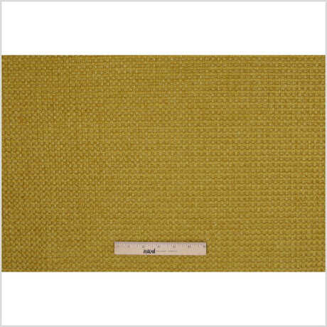 Citron Novelty Basketweave Upholstery Fabric
